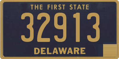 DE license plate 32913