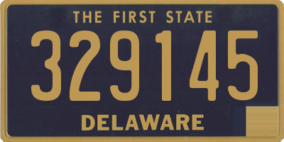 DE license plate 329145