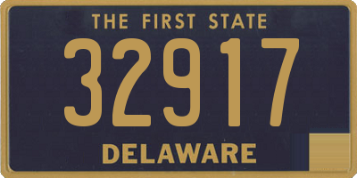 DE license plate 32917