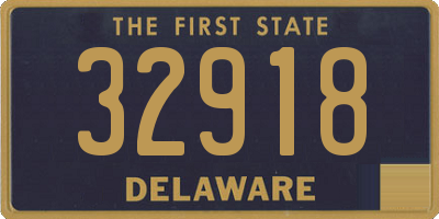 DE license plate 32918