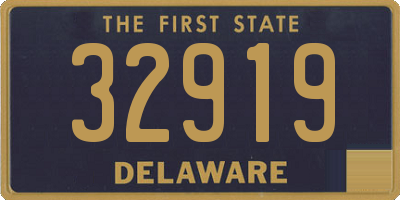 DE license plate 32919