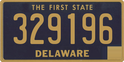DE license plate 329196