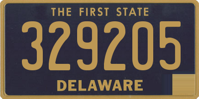 DE license plate 329205