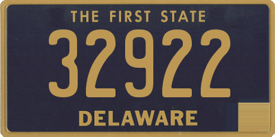 DE license plate 32922