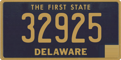 DE license plate 32925