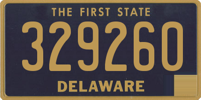 DE license plate 329260