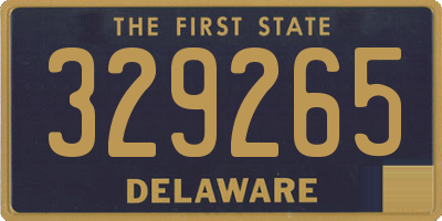 DE license plate 329265
