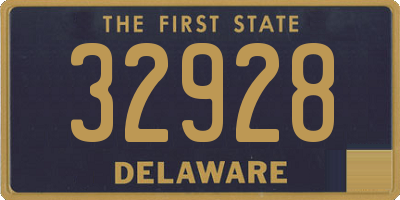 DE license plate 32928