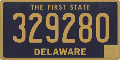 DE license plate 329280