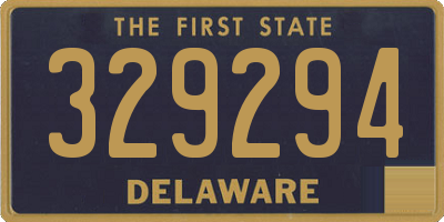 DE license plate 329294