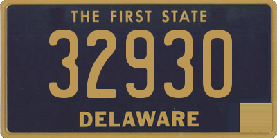DE license plate 32930