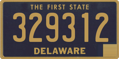 DE license plate 329312