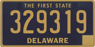 DE license plate 329319