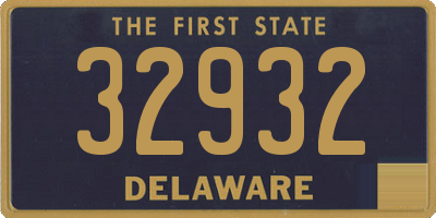 DE license plate 32932