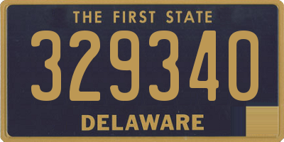 DE license plate 329340