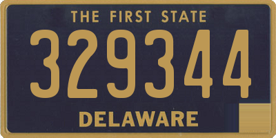 DE license plate 329344