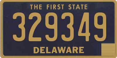 DE license plate 329349