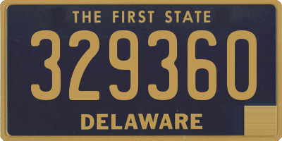 DE license plate 329360