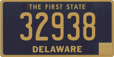 DE license plate 32938