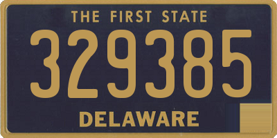 DE license plate 329385