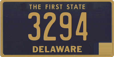 DE license plate 3294