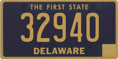 DE license plate 32940