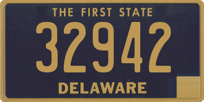 DE license plate 32942