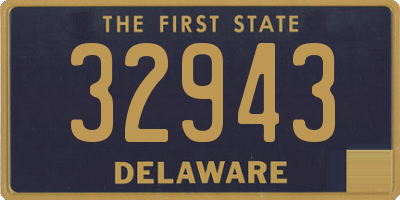 DE license plate 32943