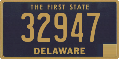 DE license plate 32947