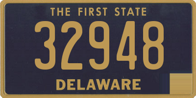 DE license plate 32948