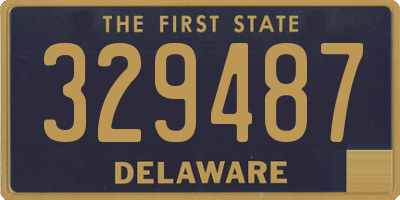 DE license plate 329487