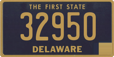 DE license plate 32950