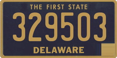 DE license plate 329503