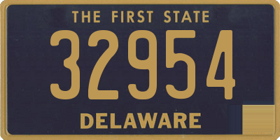 DE license plate 32954