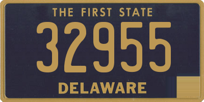 DE license plate 32955