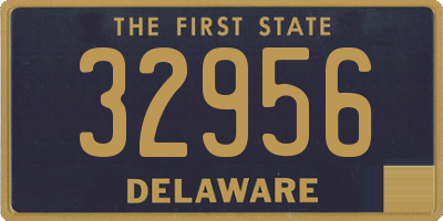 DE license plate 32956