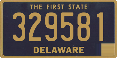 DE license plate 329581