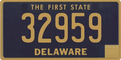 DE license plate 32959