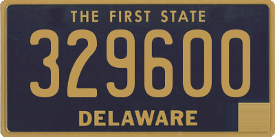 DE license plate 329600