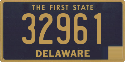 DE license plate 32961