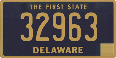 DE license plate 32963