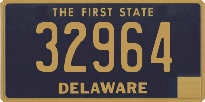 DE license plate 32964