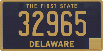 DE license plate 32965