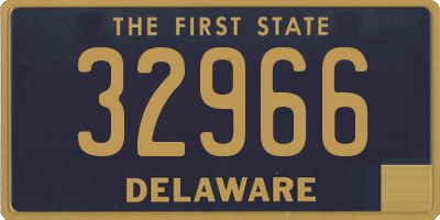 DE license plate 32966