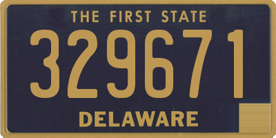 DE license plate 329671