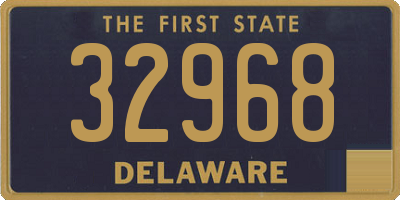 DE license plate 32968