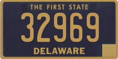 DE license plate 32969