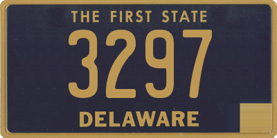 DE license plate 3297