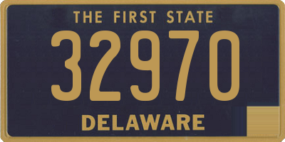 DE license plate 32970