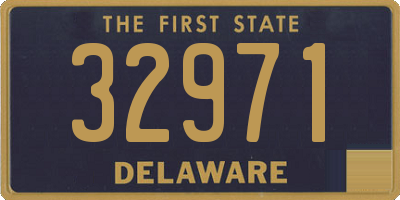 DE license plate 32971